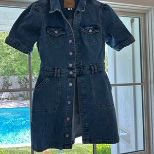 PAIGE Dark Blue Denim Dress